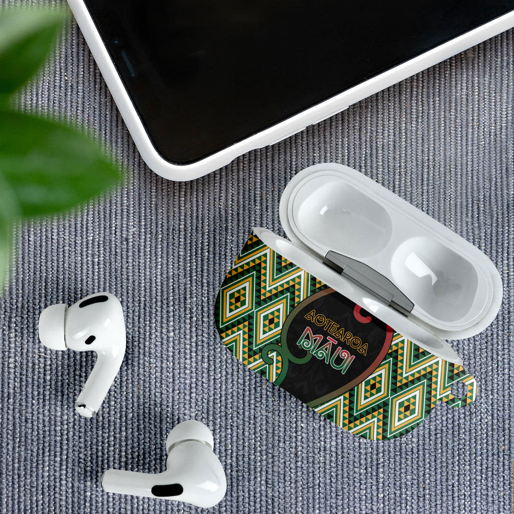Aotearoa Atua Maui AirPods Case Demigod Hero And Trickster Koru Patterns