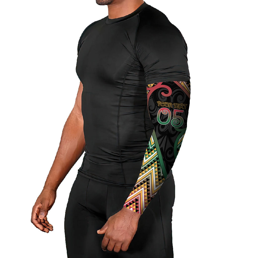 Custom Aotearoa Atua Maui Arm Sleeves Demigod Hero And Trickster Koru Patterns