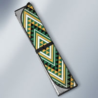 Aotearoa Atua Maui Auto Sun Shade Demigod Hero And Trickster Koru Patterns