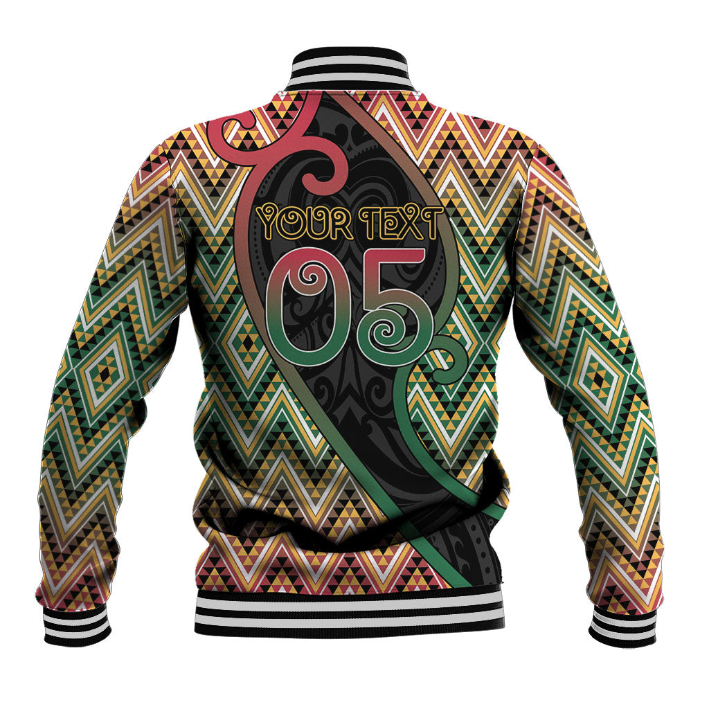 Custom Aotearoa Atua Maui Baseball Jacket Demigod Hero And Trickster Koru Patterns