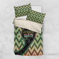 Aotearoa Atua Maui Bedding Set Demigod Hero And Trickster Koru Patterns