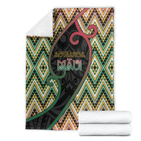 Aotearoa Atua Maui Blanket Demigod Hero And Trickster Koru Patterns