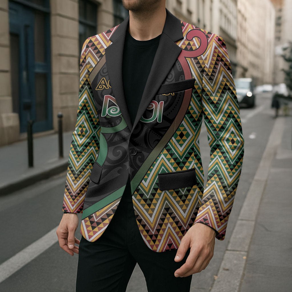 Custom Aotearoa Atua Maui Blazer Demigod Hero And Trickster Koru Patterns