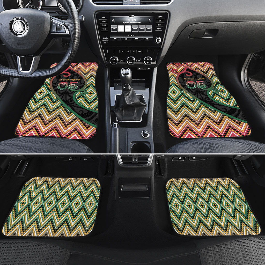 Custom Aotearoa Atua Maui Car Mats Demigod Hero And Trickster Koru Patterns