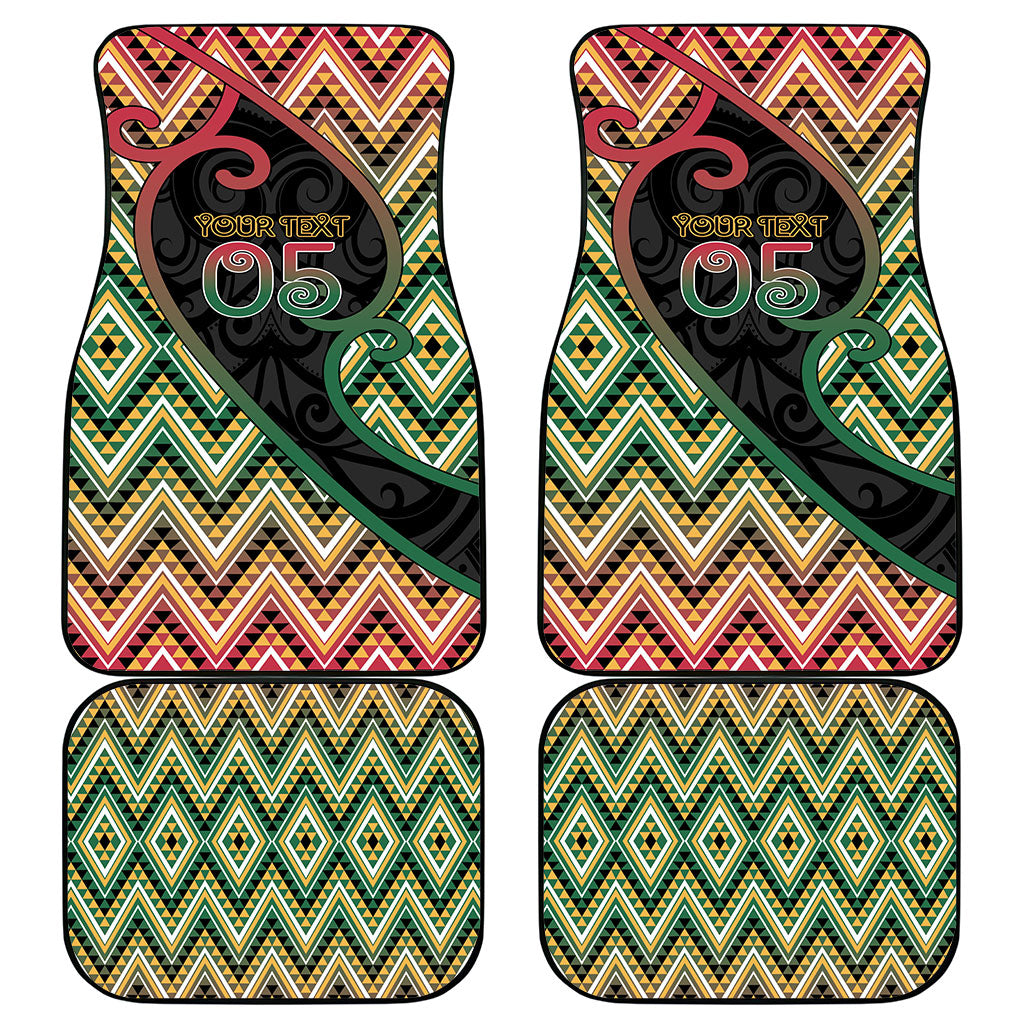Custom Aotearoa Atua Maui Car Mats Demigod Hero And Trickster Koru Patterns