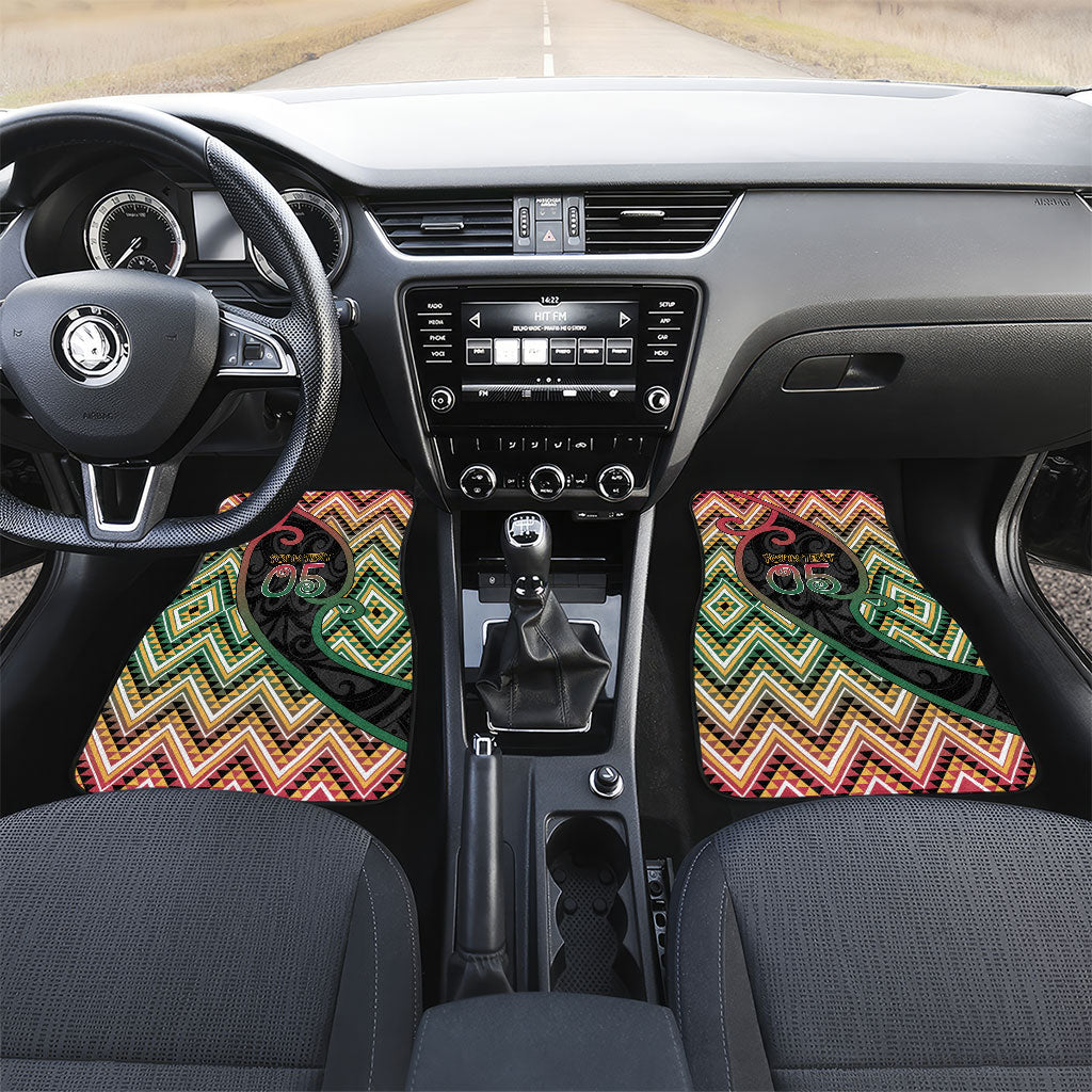 Custom Aotearoa Atua Maui Car Mats Demigod Hero And Trickster Koru Patterns