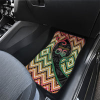 Custom Aotearoa Atua Maui Car Mats Demigod Hero And Trickster Koru Patterns
