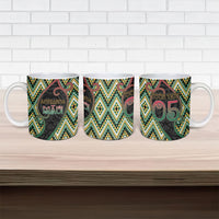 Custom Aotearoa Atua Maui Ceramic Mug Demigod Hero And Trickster Koru Patterns
