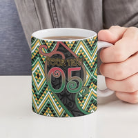 Custom Aotearoa Atua Maui Ceramic Mug Demigod Hero And Trickster Koru Patterns