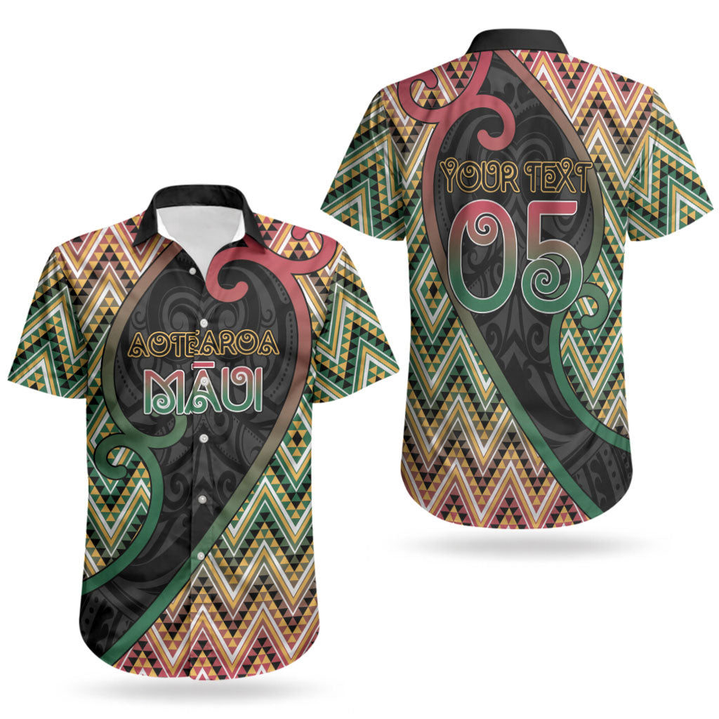 Custom Aotearoa Atua Maui Couples Matching Puletasi and Hawaiian Shirt Demigod Hero And Trickster Koru Patterns