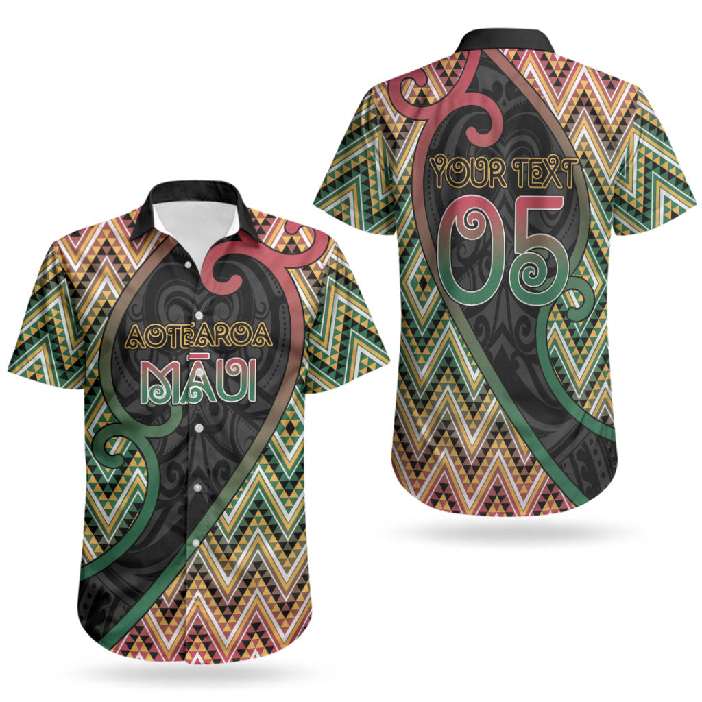 Custom Aotearoa Atua Maui Couples Matching Short Sleeve Bodycon Dress and Hawaiian Shirt Demigod Hero And Trickster Koru Patterns