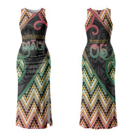Custom Aotearoa Atua Maui Couples Matching Tank Maxi Dress and Hawaiian Shirt Demigod Hero And Trickster Koru Patterns