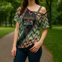 Custom Aotearoa Atua Maui Cross Shoulder Shirt Demigod Hero And Trickster Koru Patterns