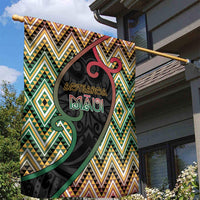 Aotearoa Atua Maui Garden Flag Demigod Hero And Trickster Koru Patterns