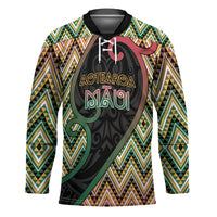 Custom Aotearoa Atua Maui Hockey Jersey Demigod Hero And Trickster Koru Patterns