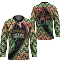 Custom Aotearoa Atua Maui Hockey Jersey Demigod Hero And Trickster Koru Patterns