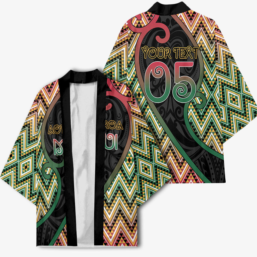 Custom Aotearoa Atua Maui Kimono Demigod Hero And Trickster Koru Patterns