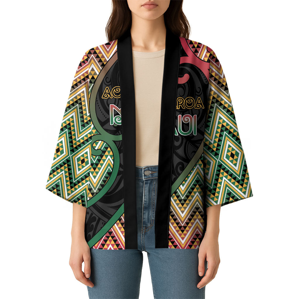 Custom Aotearoa Atua Maui Kimono Demigod Hero And Trickster Koru Patterns