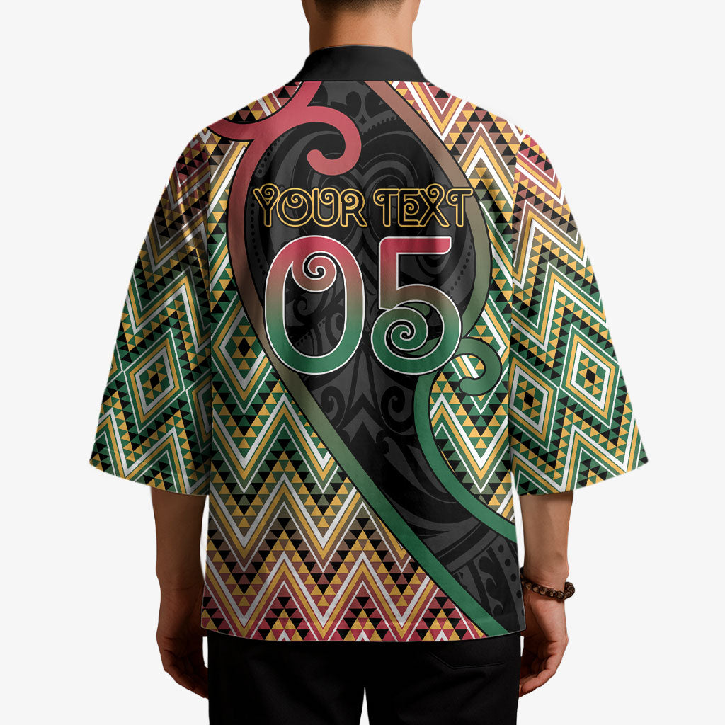Custom Aotearoa Atua Maui Kimono Demigod Hero And Trickster Koru Patterns