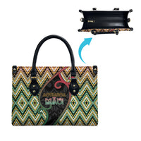 Aotearoa Atua Maui Leather Bag Demigod Hero And Trickster Koru Patterns