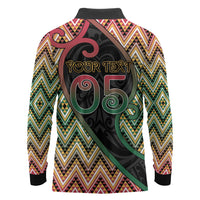 Custom Aotearoa Atua Maui Long Sleeve Polo Shirt Demigod Hero And Trickster Koru Patterns
