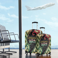 Aotearoa Atua Maui Luggage Cover Demigod Hero And Trickster Koru Patterns