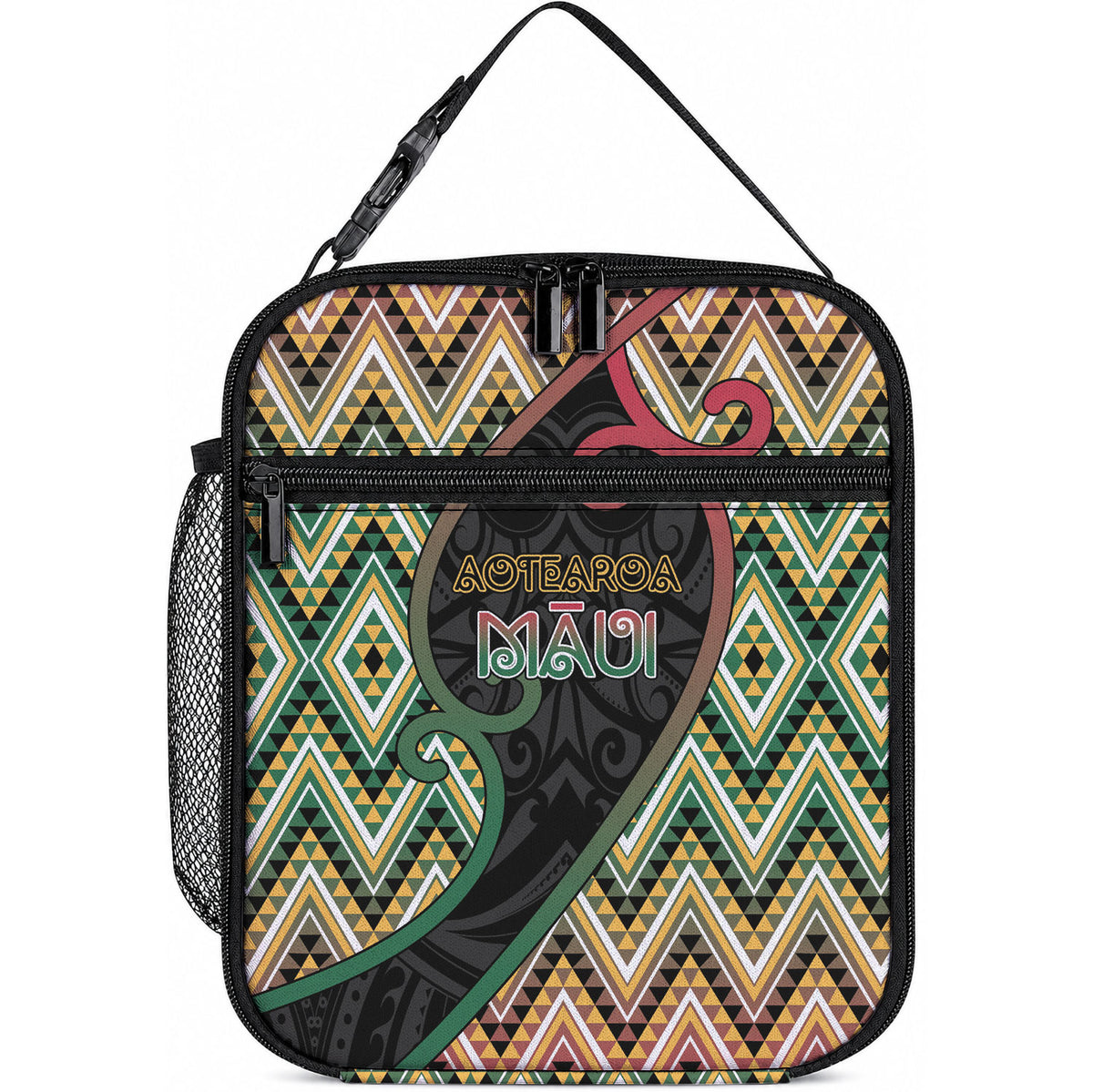 Aotearoa Atua Maui Lunch Bag Demigod Hero And Trickster Koru Patterns
