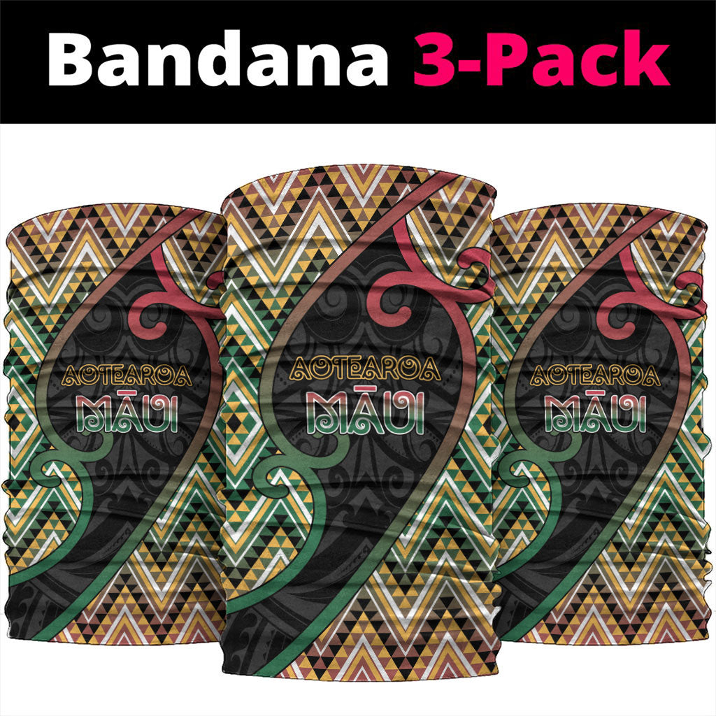 Aotearoa Atua Maui Neck Gaiter Demigod Hero And Trickster Koru Patterns