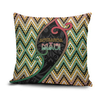 Aotearoa Atua Maui Pillow Cover Demigod Hero And Trickster Koru Patterns