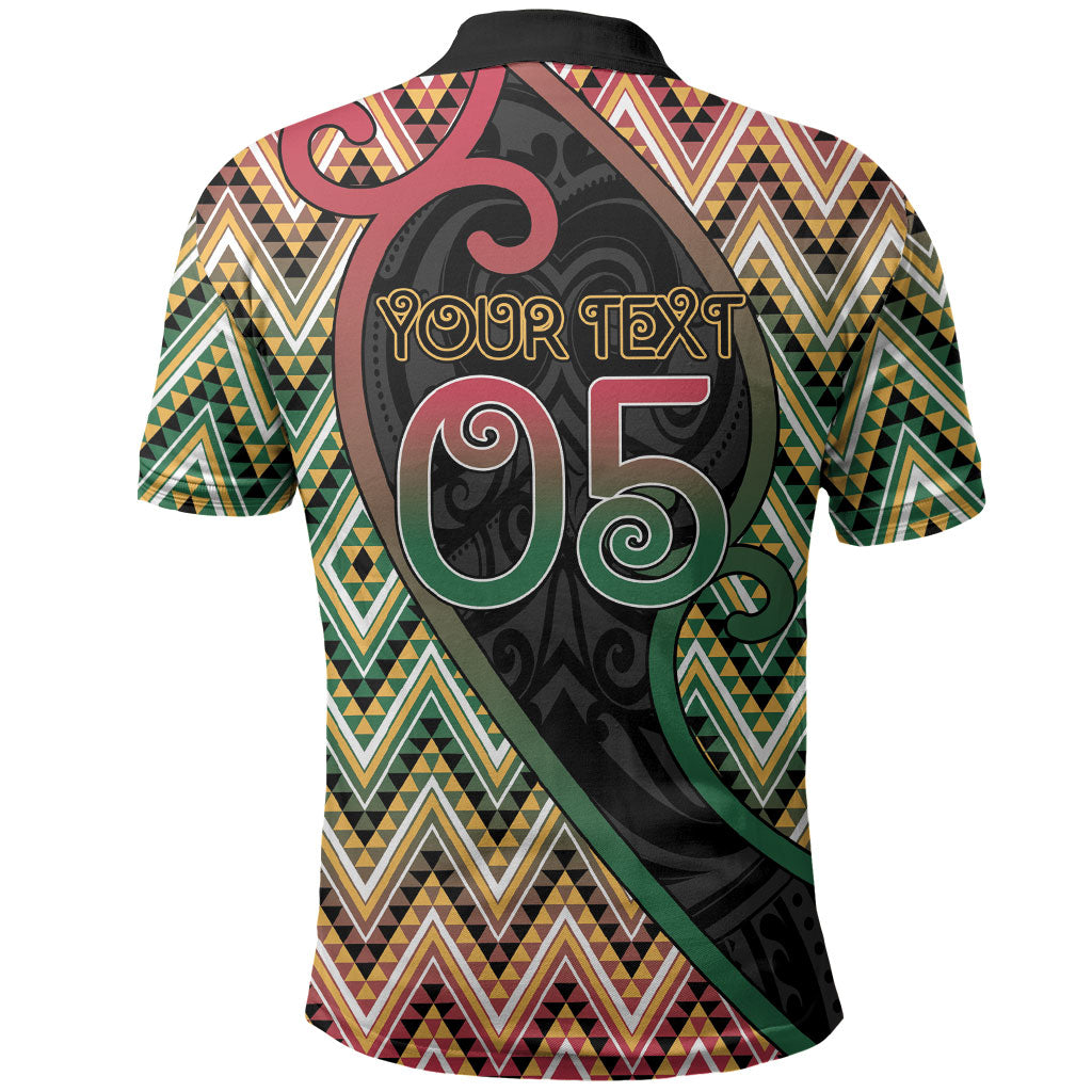 Custom Aotearoa Atua Maui Polo Shirt Demigod Hero And Trickster Koru Patterns