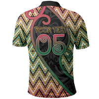 Custom Aotearoa Atua Maui Polo Shirt Demigod Hero And Trickster Koru Patterns