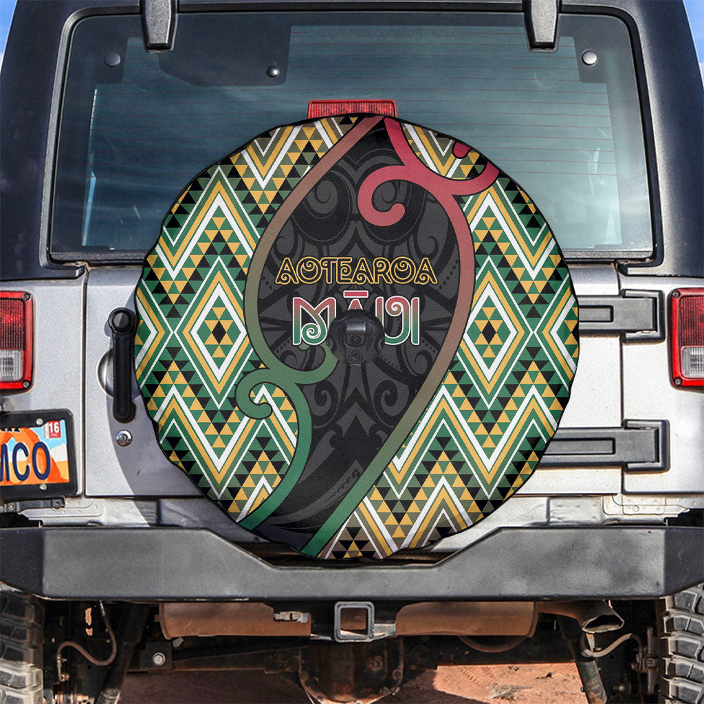 Aotearoa Atua Maui Spare Tire Cover Demigod Hero And Trickster Koru Patterns