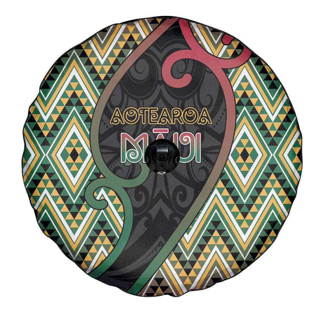Aotearoa Atua Maui Spare Tire Cover Demigod Hero And Trickster Koru Patterns