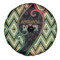Aotearoa Atua Maui Spare Tire Cover Demigod Hero And Trickster Koru Patterns