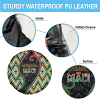 Aotearoa Atua Maui Spare Tire Cover Demigod Hero And Trickster Koru Patterns