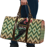 Aotearoa Atua Maui Travel Bag Demigod Hero And Trickster Koru Patterns