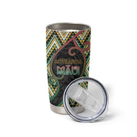 Custom Aotearoa Atua Maui Tumbler Cup Demigod Hero And Trickster Koru Patterns