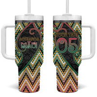 Custom Aotearoa Atua Maui Tumbler With Handle Demigod Hero And Trickster Koru Patterns