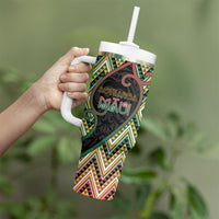 Custom Aotearoa Atua Maui Tumbler With Handle Demigod Hero And Trickster Koru Patterns