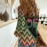 Custom Aotearoa Atua Maui Women Casual Shirt Demigod Hero And Trickster Koru Patterns