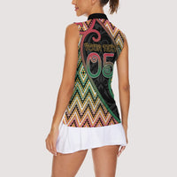 Custom Aotearoa Atua Maui Women Sleeveless Polo Shirt Demigod Hero And Trickster Koru Patterns