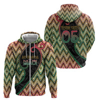 Custom Aotearoa Atua Maui Zip Hoodie Demigod Hero And Trickster Koru Patterns