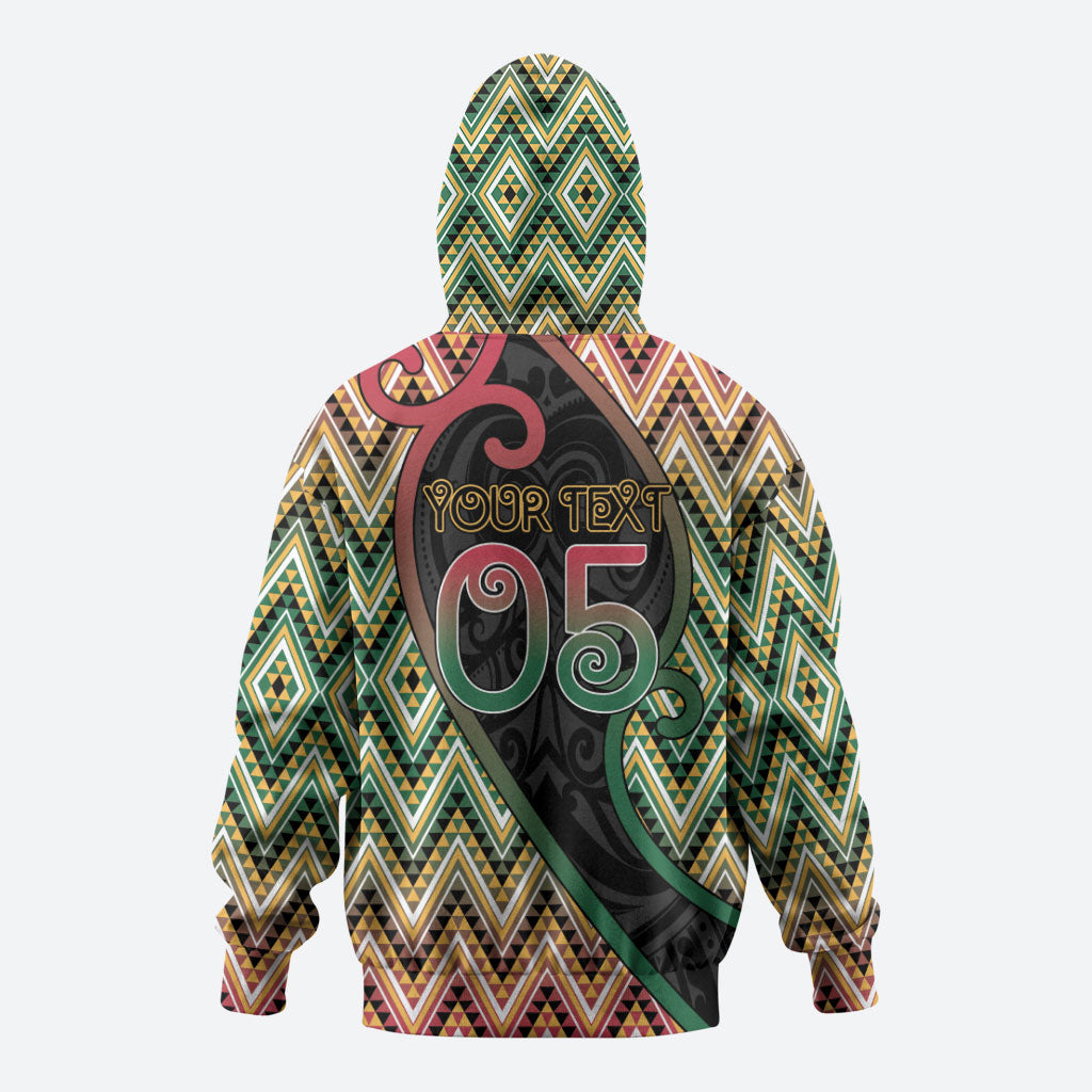 Custom Aotearoa Atua Maui Zip Hoodie Demigod Hero And Trickster Koru Patterns