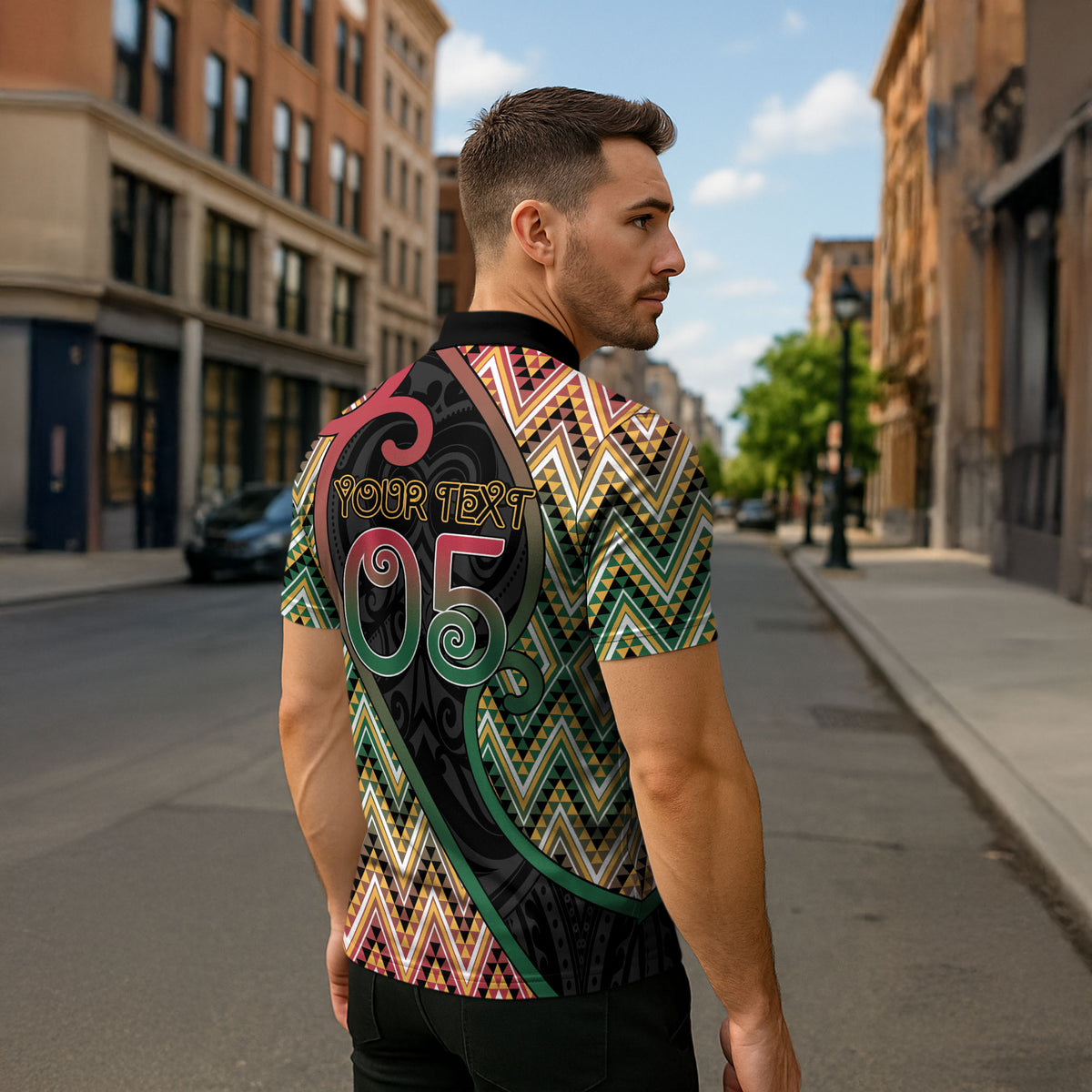 Custom Aotearoa Atua Maui Zipper Polo Shirt Demigod Hero And Trickster Koru Patterns