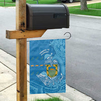 Tuvalu Christmas Garden Flag Dolphins Santa Xmas Tribal Waves - Polynesian Pride