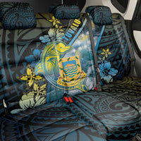 Tuvalu Back Car Seat Cover Dolphin On The Waves