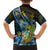 Personalised Tuvalu Family Matching Off Shoulder Short Dress and Hawaiian Shirt Dolphin On The Waves