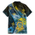 Personalised Tuvalu Family Matching Off Shoulder Short Dress and Hawaiian Shirt Dolphin On The Waves