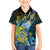 Personalised Tuvalu Family Matching Off Shoulder Short Dress and Hawaiian Shirt Dolphin On The Waves