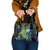 Tuvalu Shoulder Handbag Dolphin On The Waves